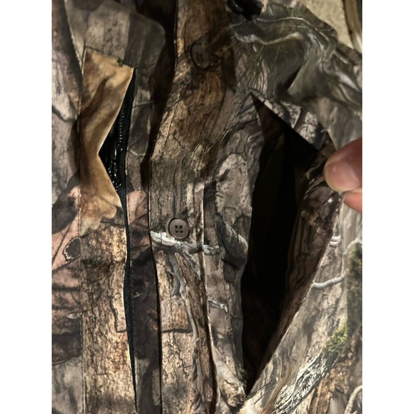 Drake Waterfowl Mossy Oak Camo Button Front Shirt Jacket Men Size 2XL - Picture 8 of 10